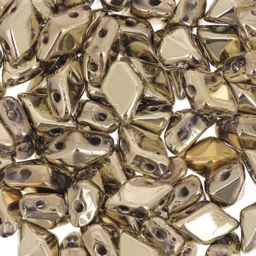 Diamonduo 2- hole 5x8 mm Full Dorado x10g