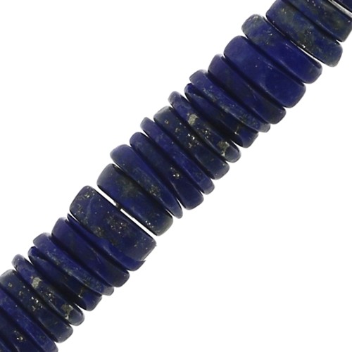 Cuentas arandalas Heishi 5x2 mm - Lapis Lazuli x20