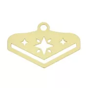 Terminal para tejido de cuentas Miyuki 11/0 Cuentas & co Etoile 18 mm Doré à l'or f