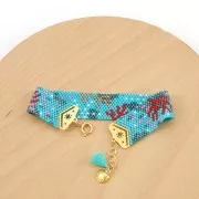 Terminal para tejido de cuentas Miyuki 11/0 Cuentas & co Etoile 18 mm Doré à l'or f