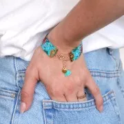 Terminal para tejido de cuentas Miyuki 11/0 Cuentas & co Etoile 18 mm Doré à l'or f