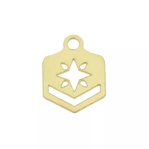 Terminal para tejido de cuentas Miyuki 11/0 Cuentas & co Etoile 9mm Doré à l'or fin