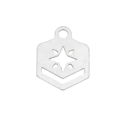 Terminal para tejido de cuentas Miyuki 11/0 Cuentas & co Etoile 9mm Argenté