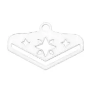 Terminal para tejido de cuentas Miyuki 11/0 Cuentas & co Etoile 18 mmArgenté