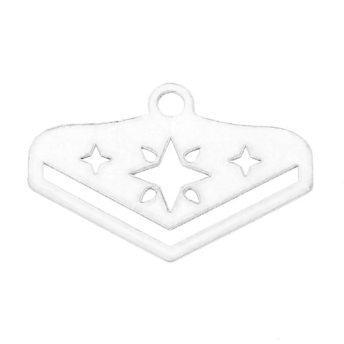 Terminal para tejido de cuentas Miyuki 11/0 Cuentas & co Etoile 18 mmArgenté