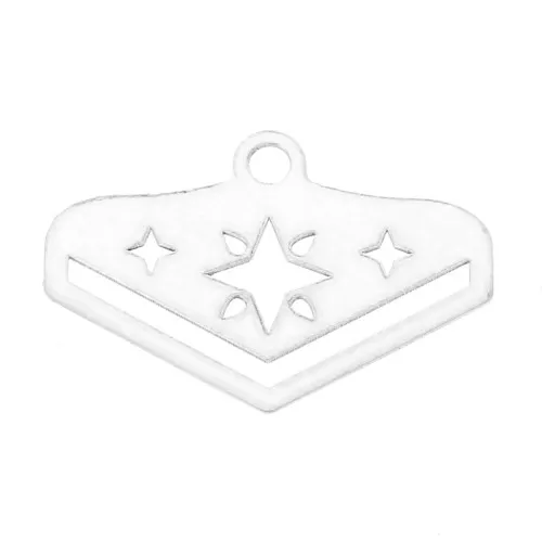 Terminal para tejido de cuentas Miyuki 11/0 Cuentas & co Etoile 18 mmArgenté