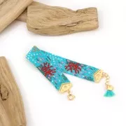 Terminal para tejido de cuentas Miyuki 11/0 Cuentas & co Etoile 18 mmArgenté