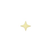 Estrella para pegar - exclusividad Perles & Co 4.3 m 4.3 mm  Dorado al oro fino x4|raw }}