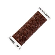 Hilo para bordar para bordado de Lunéville metalizado trenzado 4  Orange Noir