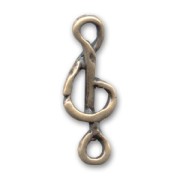 Dije clave musicale 21 mm bronce x1
