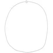 Gargantilla Anker 1.3 mm Chapado en plata fina x 45 cm