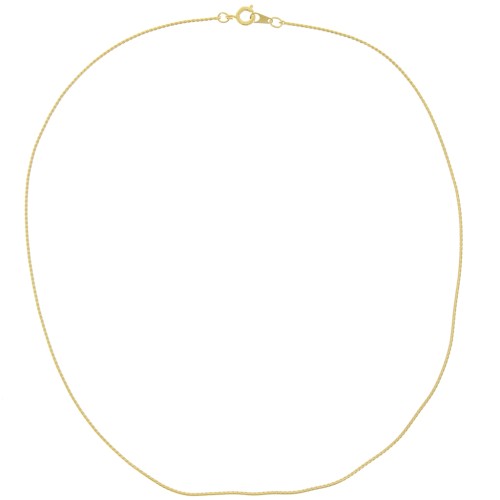 Gargantilla malla serpentina 1.1 mm Dorado con oro fino x 45 cm