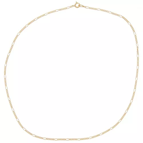 Gargantilla malla Figaro 2 mm Dorado con oro fino x 45 cm