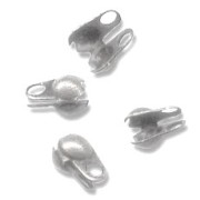 Terminales para cadena de bolas 1.5 mm plateado anitguo x50|raw }}