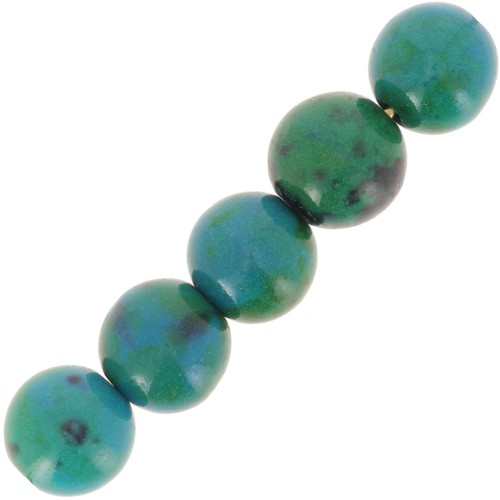 Cuentas redondas 8 mm Chrysocolle x10