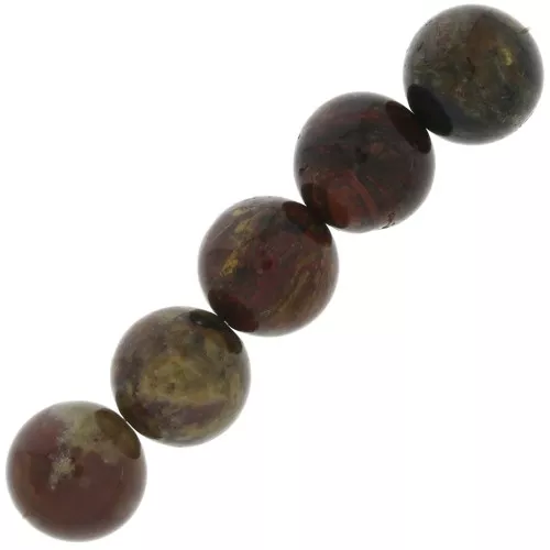 Cuentas redondas 10 mm piedra gema Pietersite x5