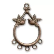 Separador pájaros 36 mm cobre antiguo x1