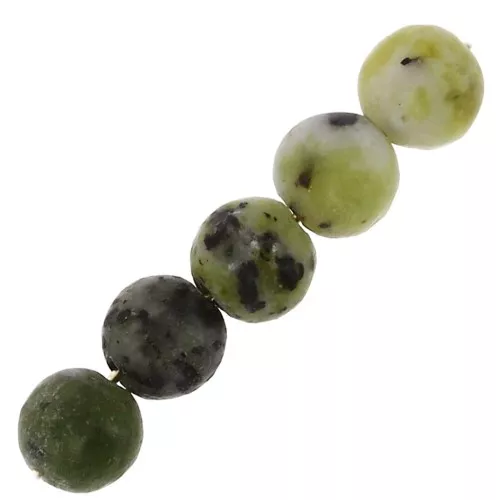 Cuentas redondas 4 mm piedra gema Serpentine x20