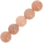 Cuentas redondas 8 mm piedra gema Sun Stone- Pierre de soleil x10|raw }}