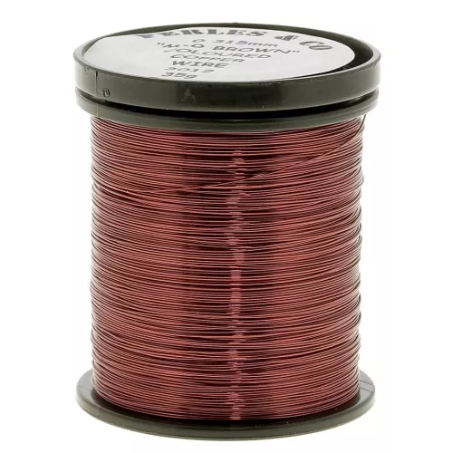 Hilo de cobre 0.30 mm Marón x 50 m