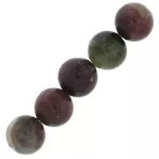 Cuentas redondas en piedra gema 6 mm - Tourmaline x15