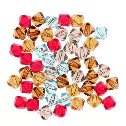 Mix de Toupies en cristal PureCrystal 5328 4 mm Inca x50