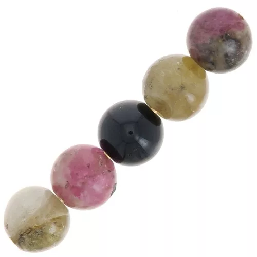 Cuentas redondas 4 mm piedra gema - Tourmaline x20