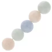 Cuentas redondas en piedra gema 6 mm - Morganite x15