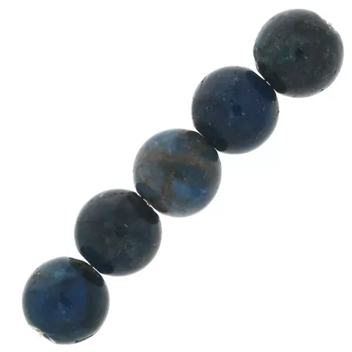 Cuentas redondas en piedra gema 6 mm - Apatite x15