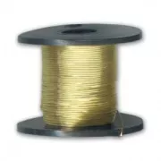 Hilo de cobre de 0,315 mm, dorado claro, 70 m