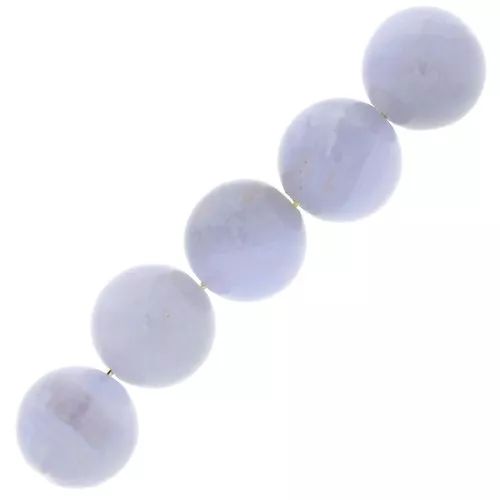 Cuentas redondas 4 mm piedra gema Agate Azule x20