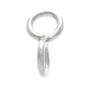 Anillos en 8 - anillos soldados - 10x5 mm en Plata 925 x1