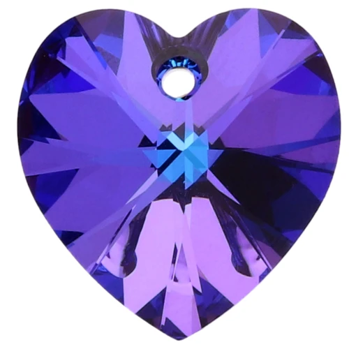 Corazón PureCrystal 6228 18x17.5 mm Crystal Heliotrope x1