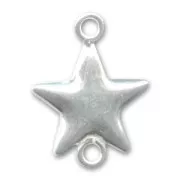 Separador estrella 2 anillas 16x11 mm Plata 925 x1