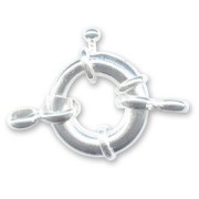 Cierre de reasa timón 14 mm Plata 925 x1
