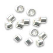 Chafas tubo 1,5x2 mm Plata 925 x50