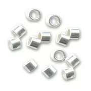 Chafas tubo 1,5x2 mm Plata 925 x50