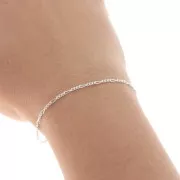 Cadena malla Figaro (1x3) 1.8 mm Plata 925 x50cm