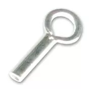 Terminales para cordón 0.8 mm Plata 925 x4