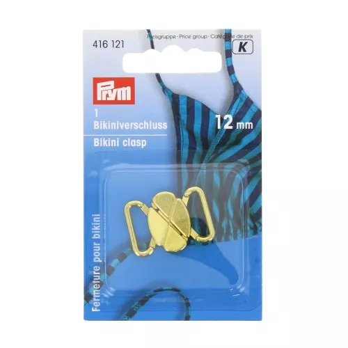 Enganche de Bañador 12 mm - Prym - forma trèfle - Dorado x1