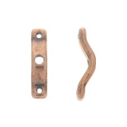 Entrepiezas 3 filas BowTrio 18x4 mm Cobrizo envejx10|raw }}