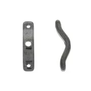 Entrepiezas 3 filas BowTrio 18x4 mm Gunmetal  x10