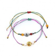 Cuenta redonda plana de metal 8 mm - Signo del Zodiaco Aries - Plateado envejecido x1