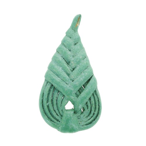 Colgante gota de madera trenzado 47x23 mm - Veraman efecto nacaradox1