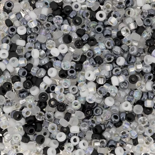 Mix Rocalla Miyuki 15/0 MIX-050 - Salt and Pepper x8gr