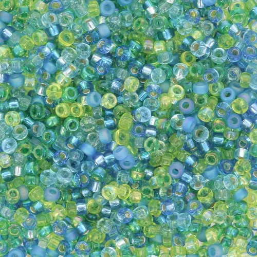 Mix Rocalla Miyuki 15/0 MIX-049 - Electric Blue Lagoon
