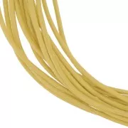 Cordón de cuero 1 mm Amarillo x 3 m