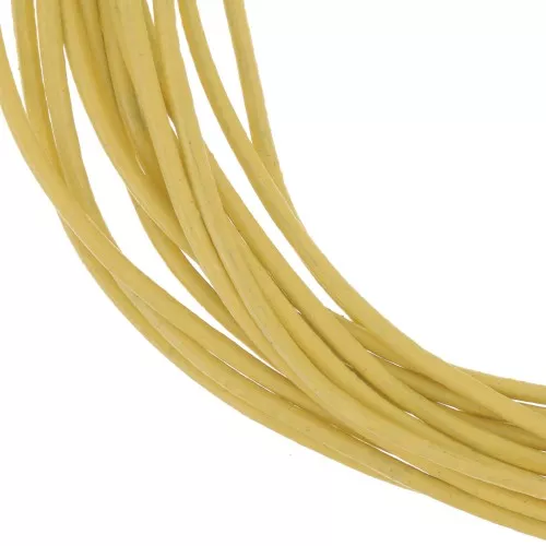 Cordón de cuero 1 mm Amarillo x 3 m