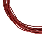 Cordón de cuero de 1 mm - Rojo oscuro x 2,95 m