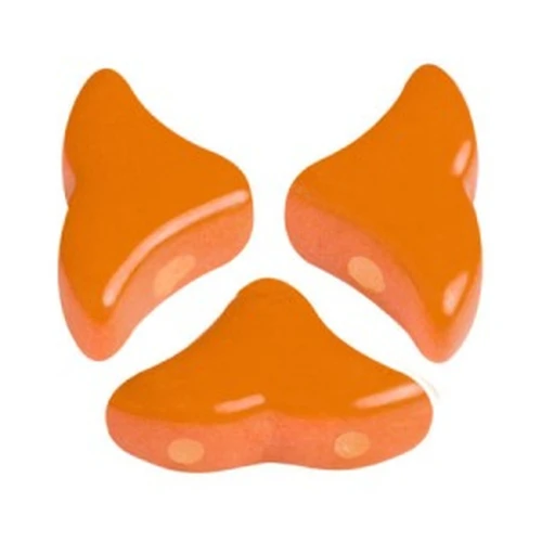 Cuentas de cristal Hélios® de Puca® 6x10 mm Opaque Apricot x10g